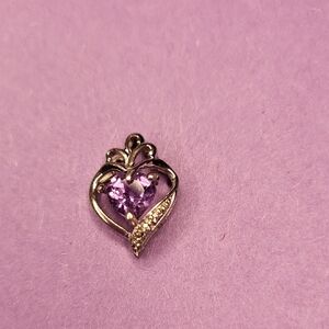 Lavish Amethyst Heart Pendant